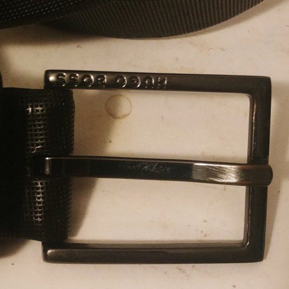 Hugo Boss 100-38 Codenio 50203715 Belt Black Textured Leather Tunisia - Picture 3 of 7